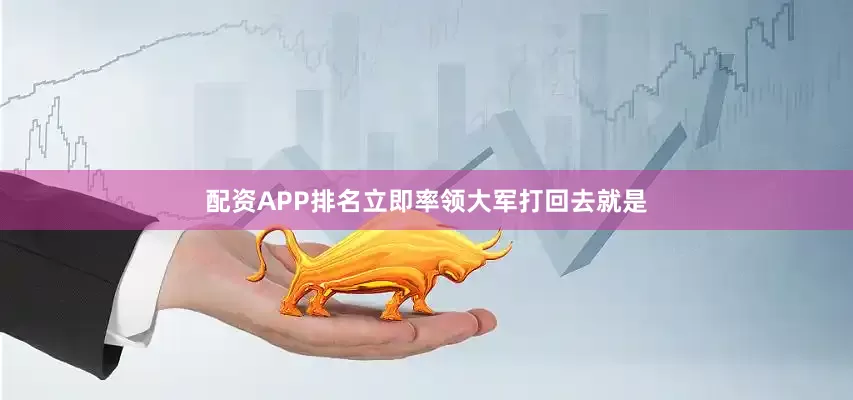配资APP排名立即率领大军打回去就是